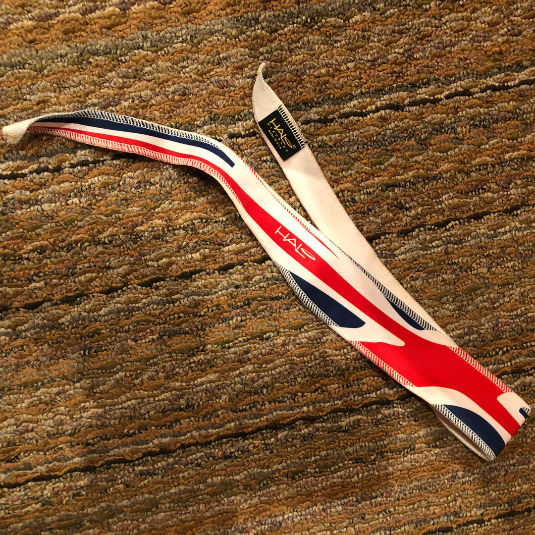 HEADBAND W/TIES RED/WHITE/BLUE