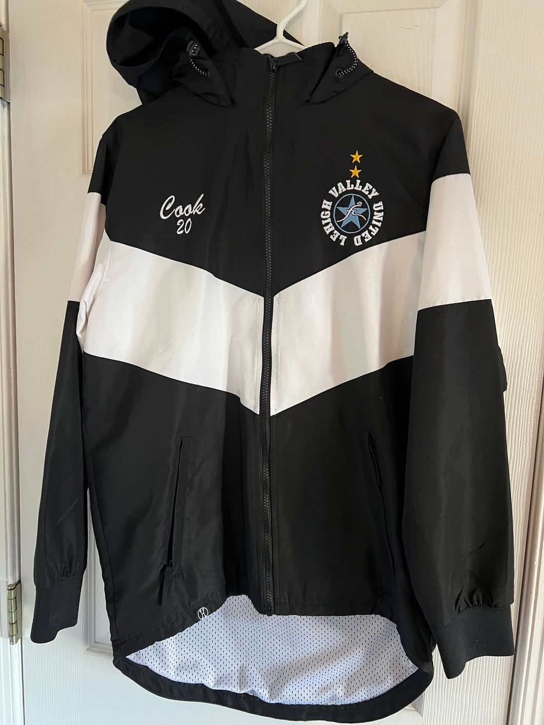 HOLLOWAY JACKET BLACK/WHITE-LVU - size Kids 14