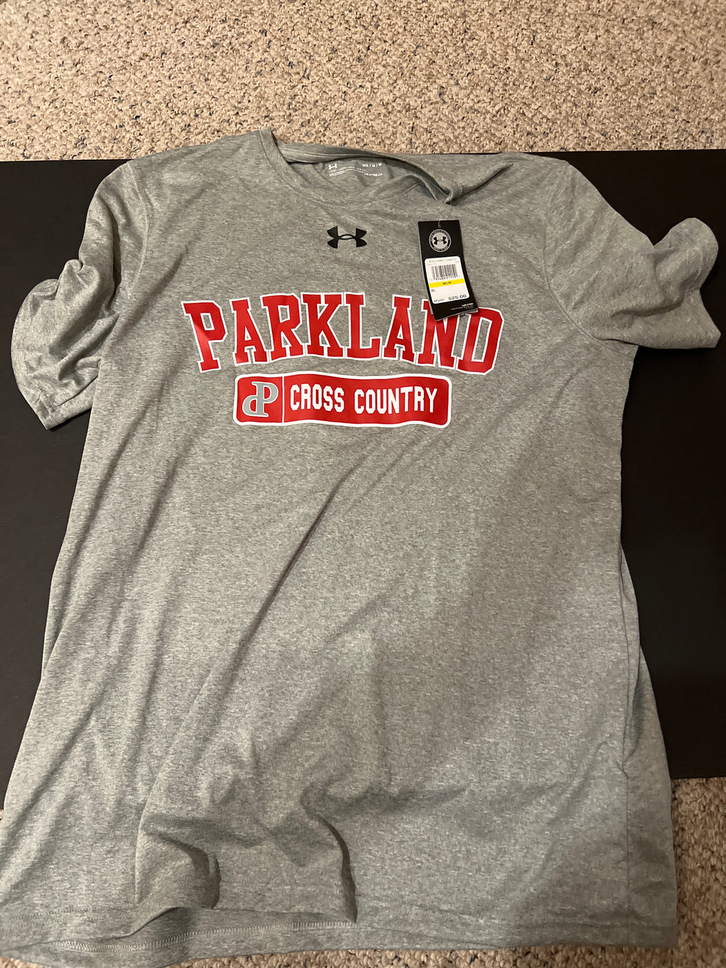 NEW-UNDER ARMOUR SHIRT GRAY PERFORMANCE SHIRT - size Mens M