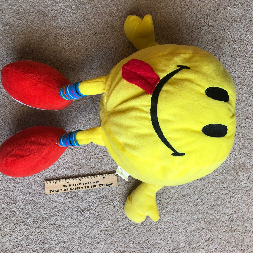 EMOJI STUFFED TOY YELLOW/SMILE W/TONGUE