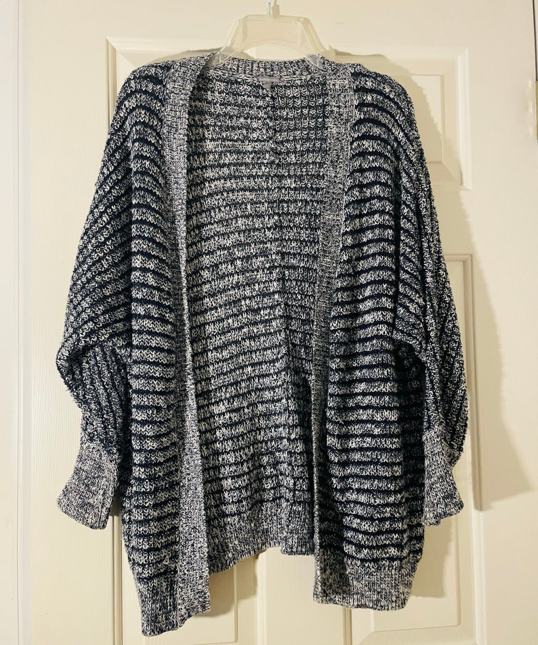 Blue/white cardigan - size Women S (4-6)