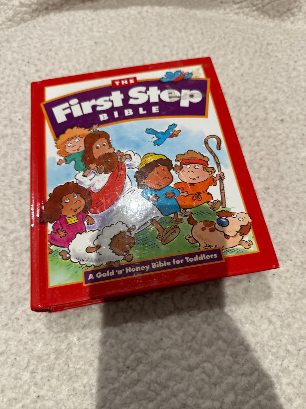 The FIRST STEP BIBLE Book w cartoon pictures