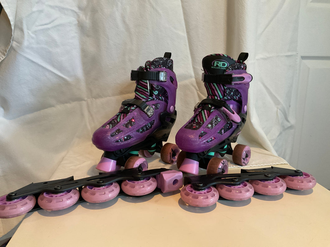Rollerskates/blades sz3-6 adjustable