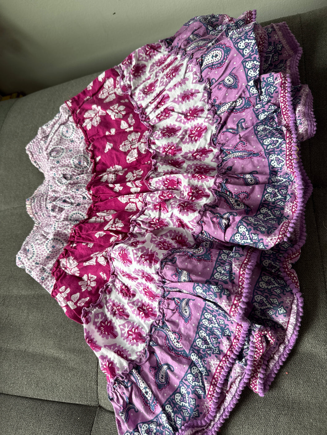 Pink purple flow skirt - size 5T/5