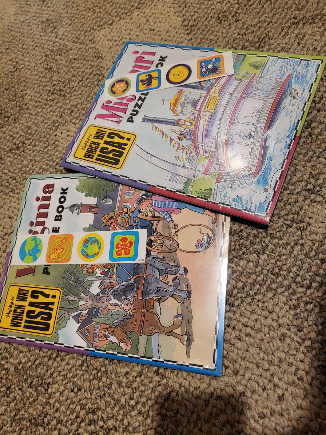 Highlights Which Way USA 2 NIPkg StatePuzzle Bks:
