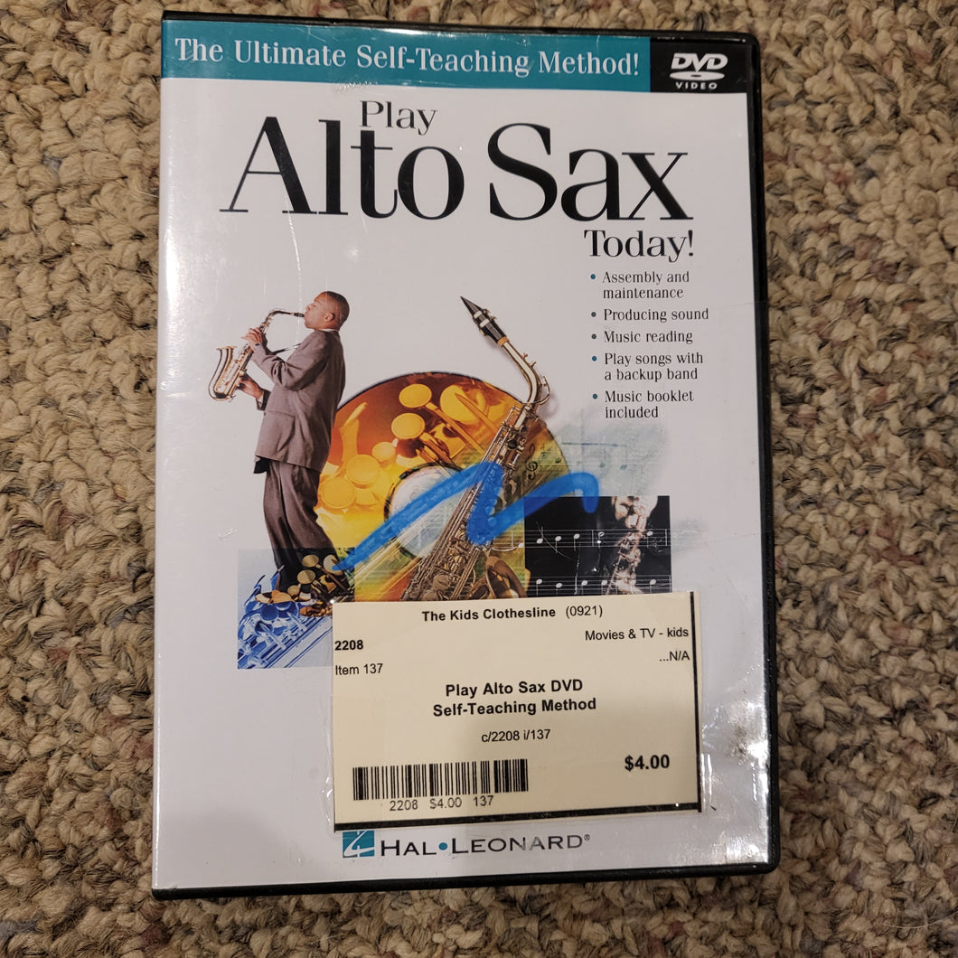 Play Alto Sax DVD Self-Teaching Method