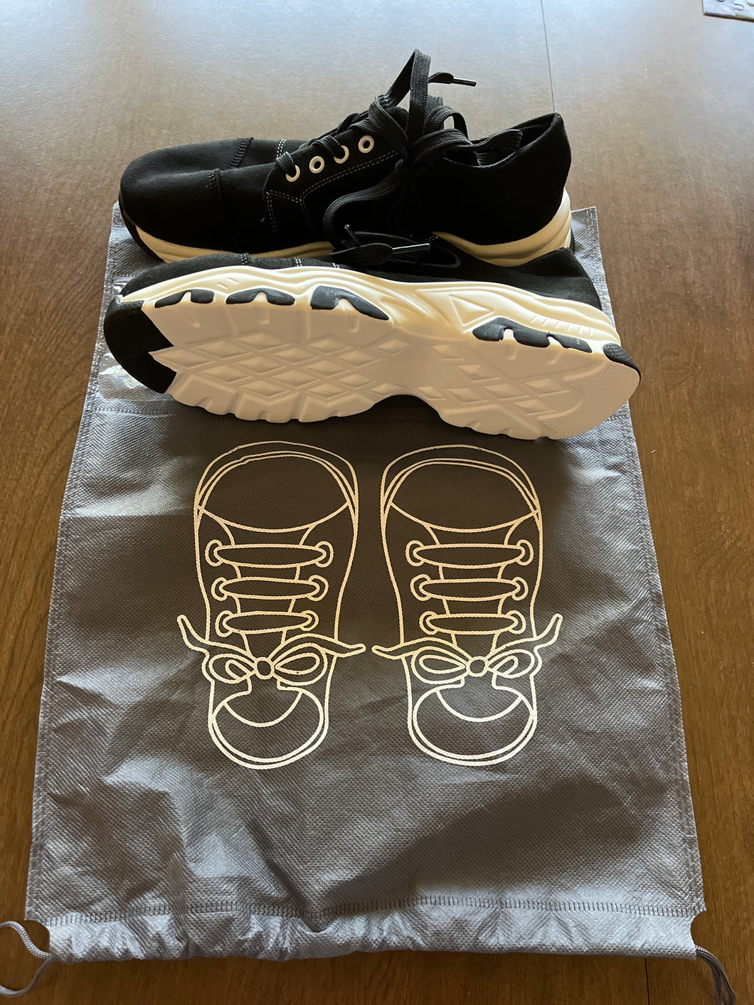 NEW black and white with bag - size Shoes-Womens 8