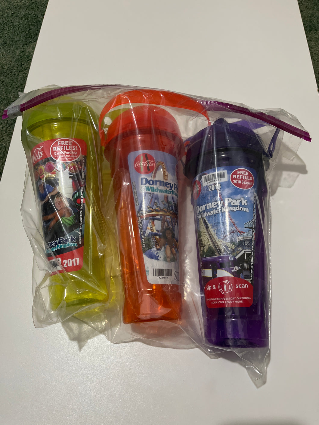 Dorney Park refill cups