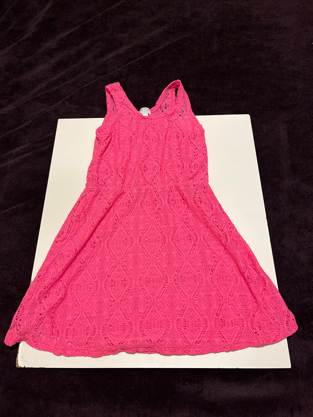 TCP neon pink cover up Lace like - size Kids 10