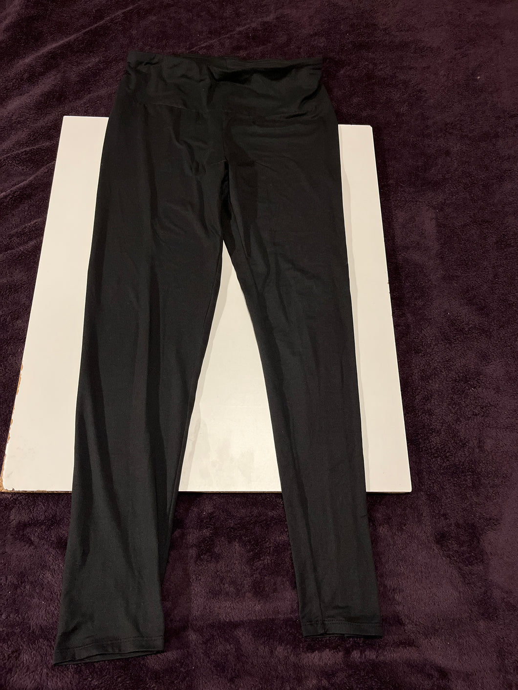 Jolie & Joy pants black spandex like - size Junior Girls M (7-9)