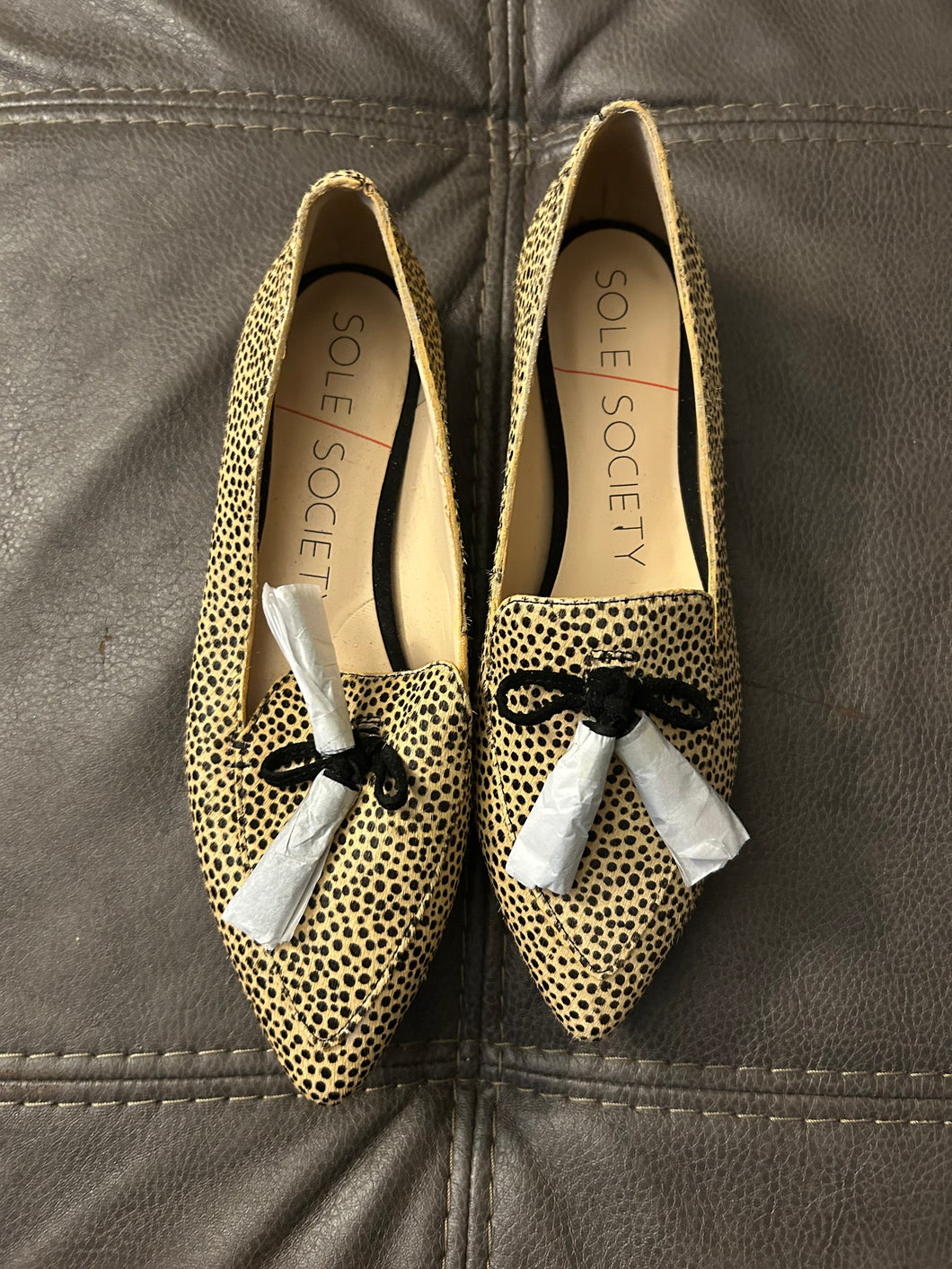 NWT Sole society loafers Cheetah mohair - size Shoes-Womens 8