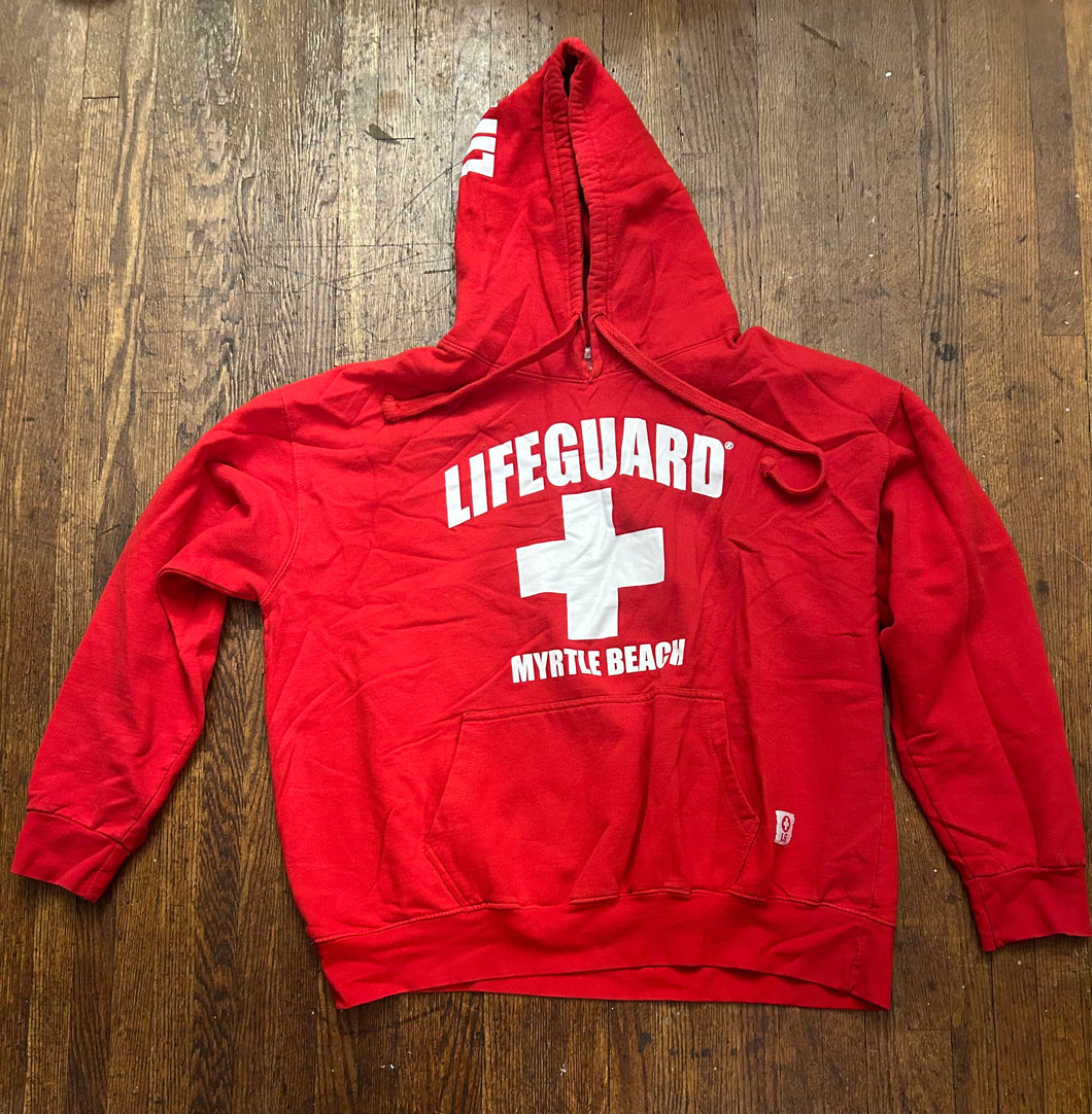Lifeguard Myrtle beach Hoodie red - size Junior Girls XL (15-17)
