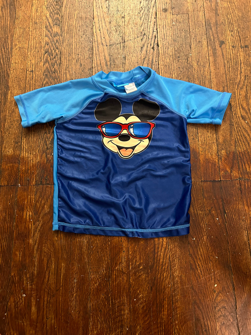 Mickey Mouse rash guard Blue - size 2T