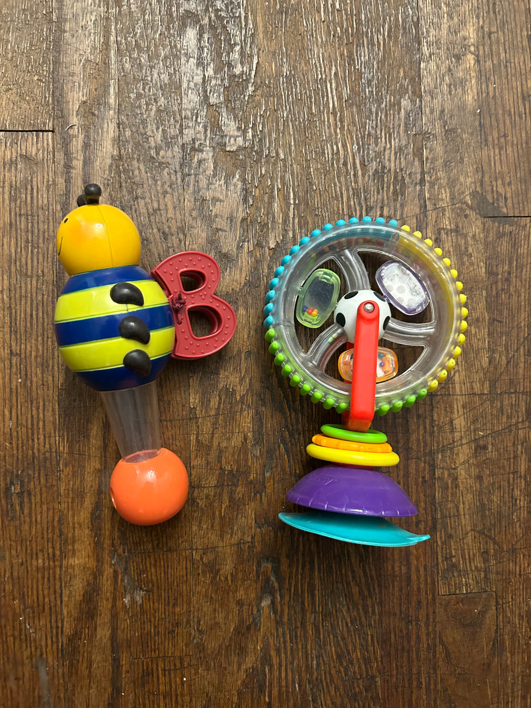 Infant b rattle suction Toys