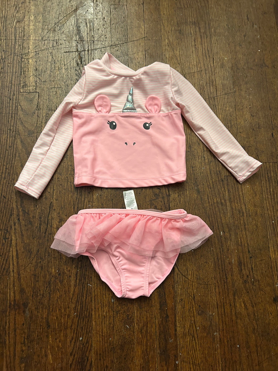 Carters unicorn rash Guard pink - size 18 Months