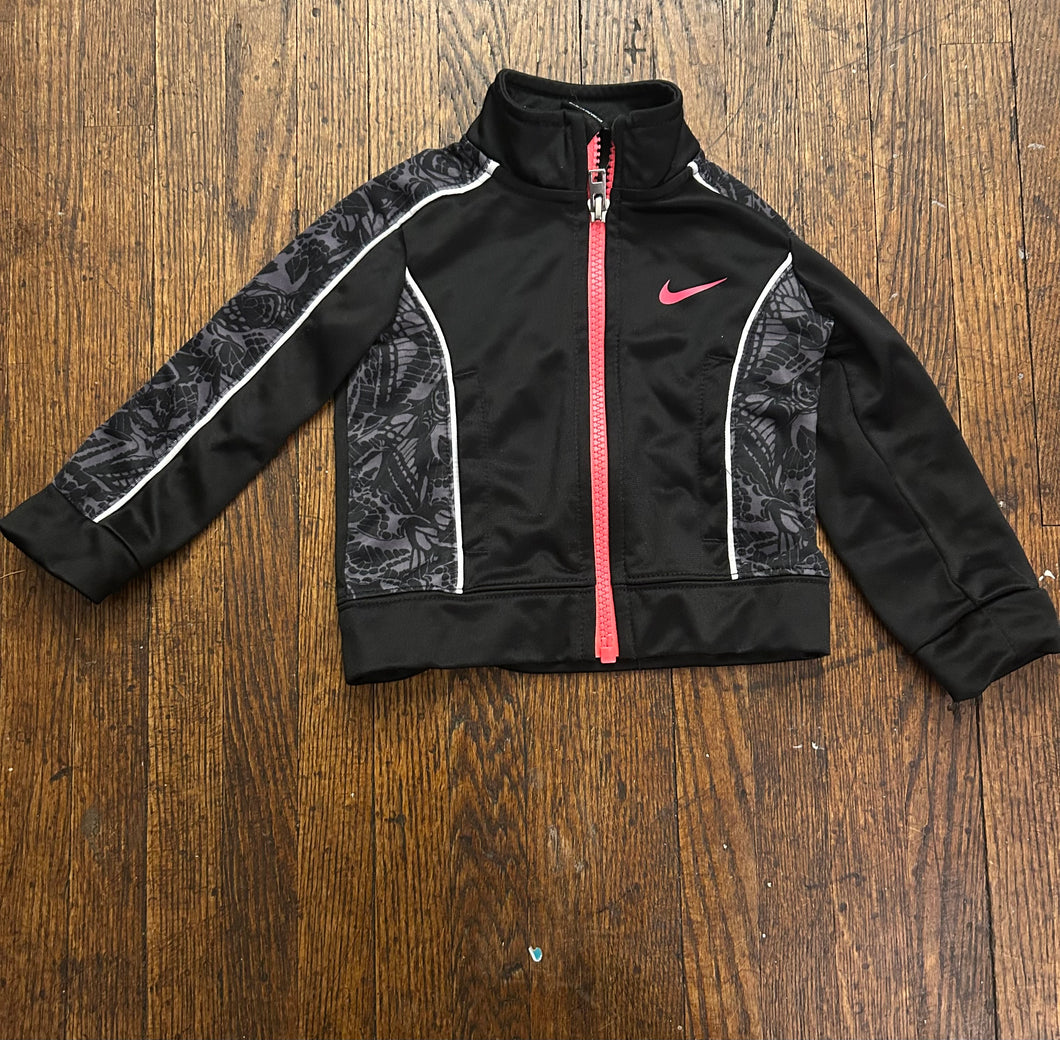 Nike black jacket Pink accents - size 12 Months