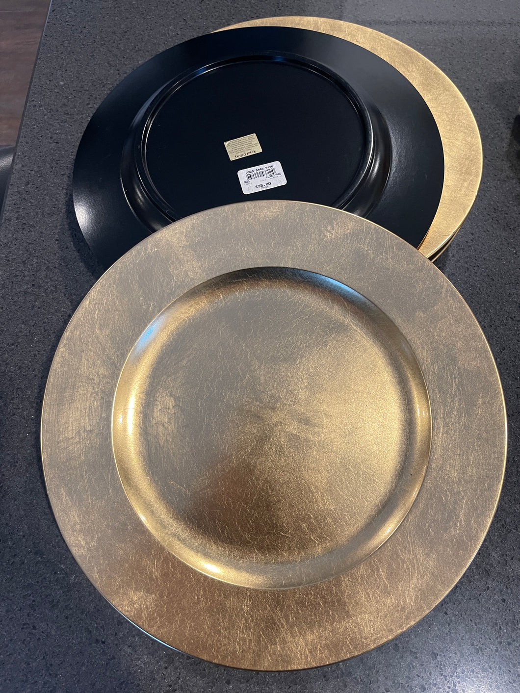 Royal Gallery chargers (6) Originally $25 each