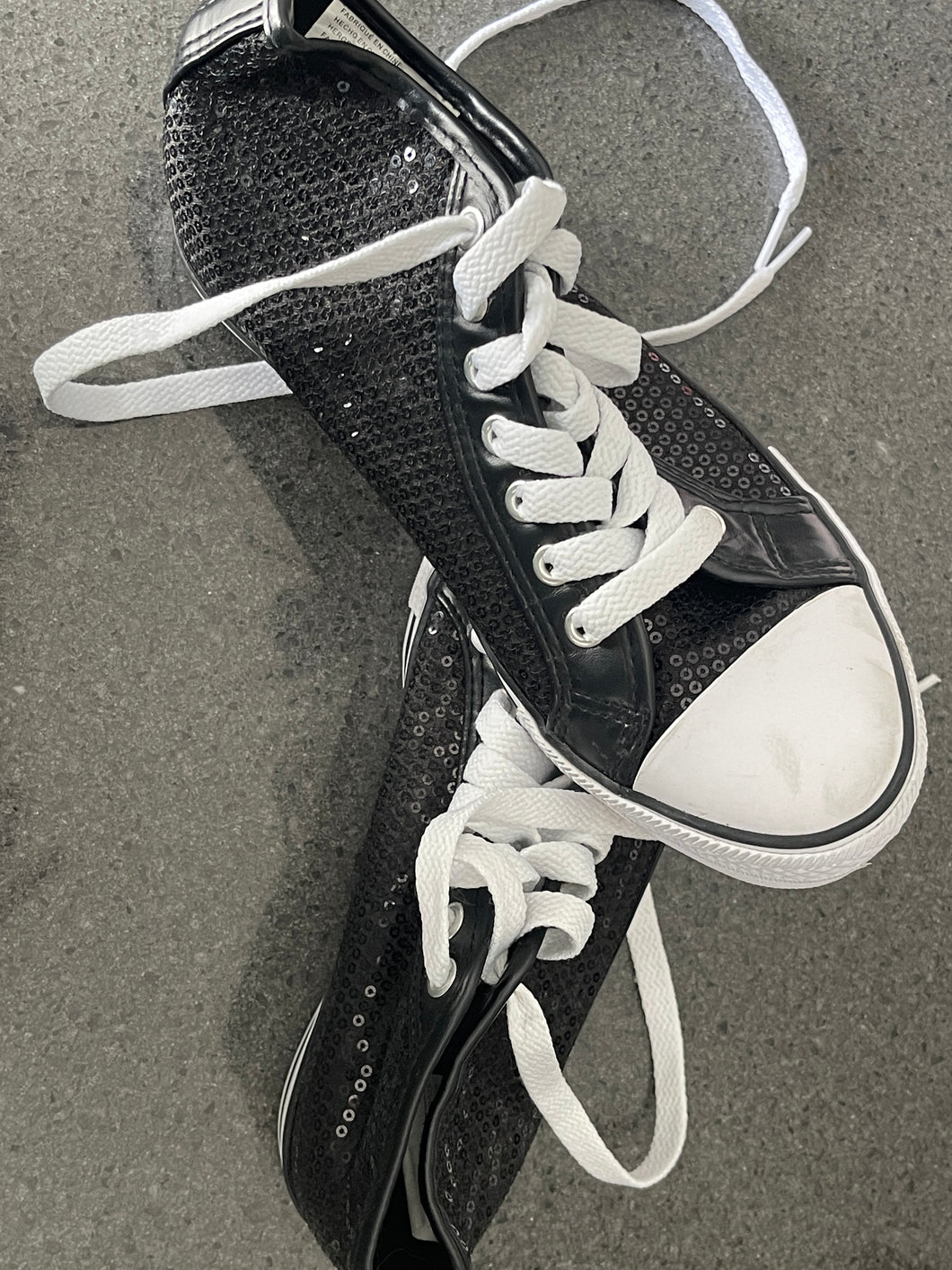 Revolution Black sequin sneakers - size Shoes-teen 7