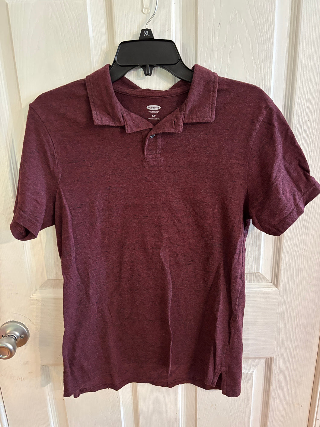 Old Navy Wine Polo SS Shirt - size Mens S