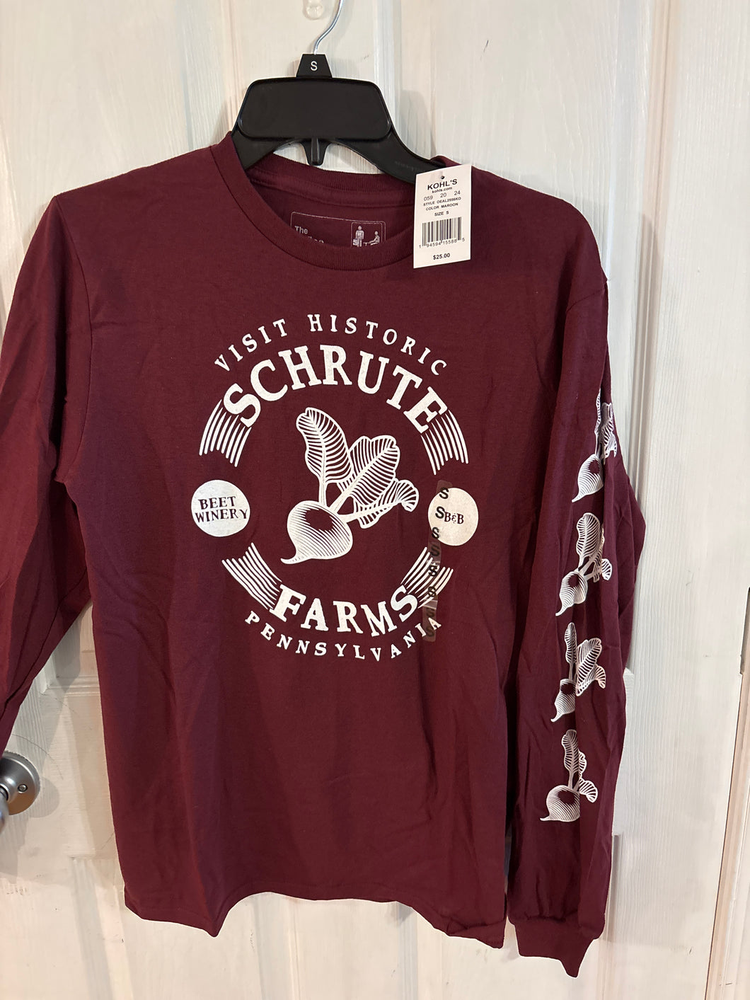 The Office Shrute Farms Long sleeve tee NWT - size Mens S