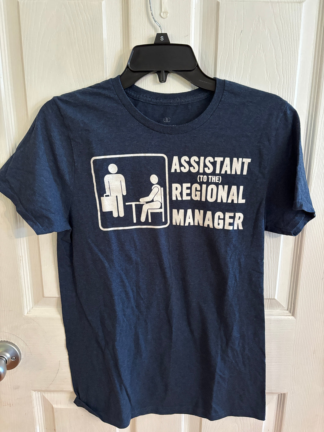 The Office SS blue tee Assistant to the reg mng - size Mens S