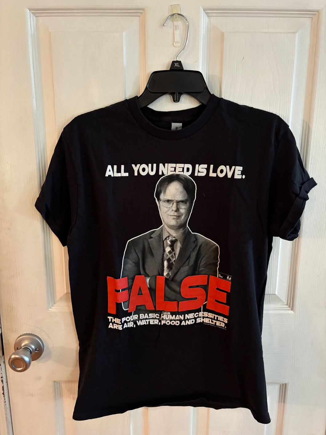 The office SS Tee Dwight False all u need - size Mens M