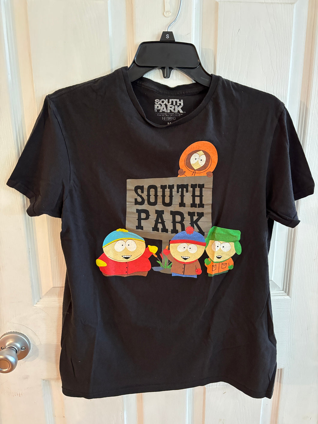 South Park Blk SS tee With the main kids - size Mens M