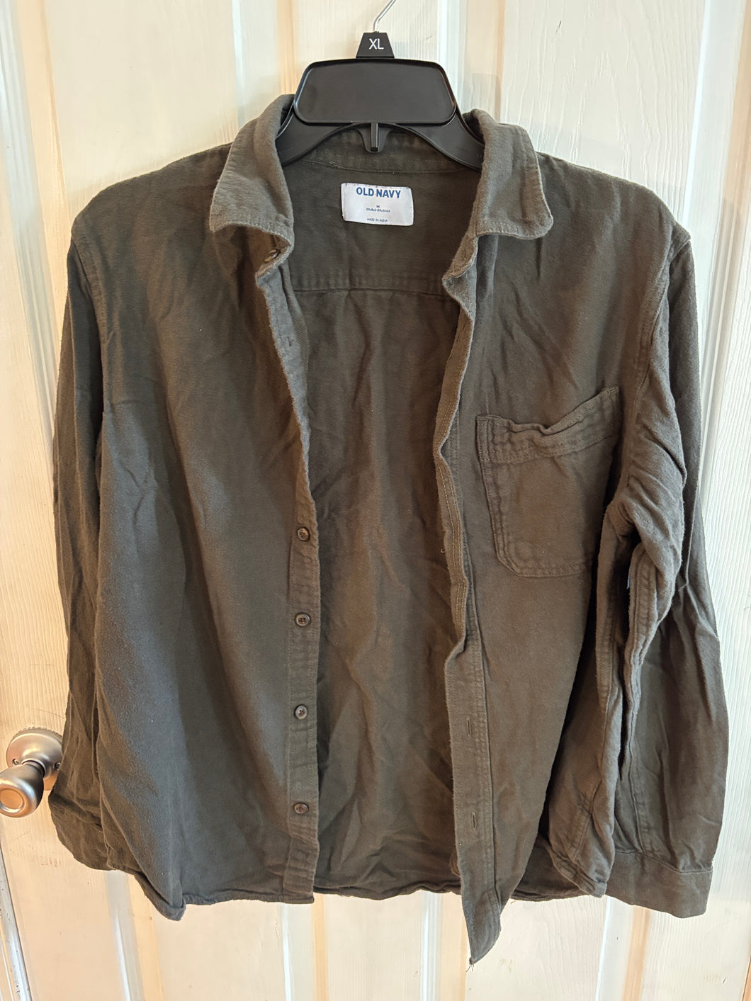 Old Navy Flannel Dark Green Men's M - size Mens M
