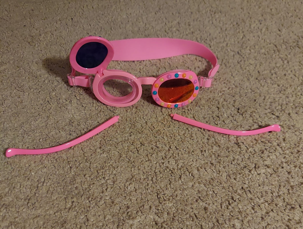 Pink Sunglasses/Goggles Convertible