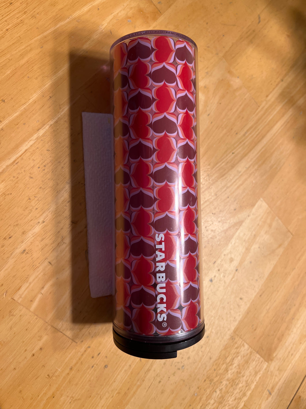 New Starbucks Cup Hearts/Plastic