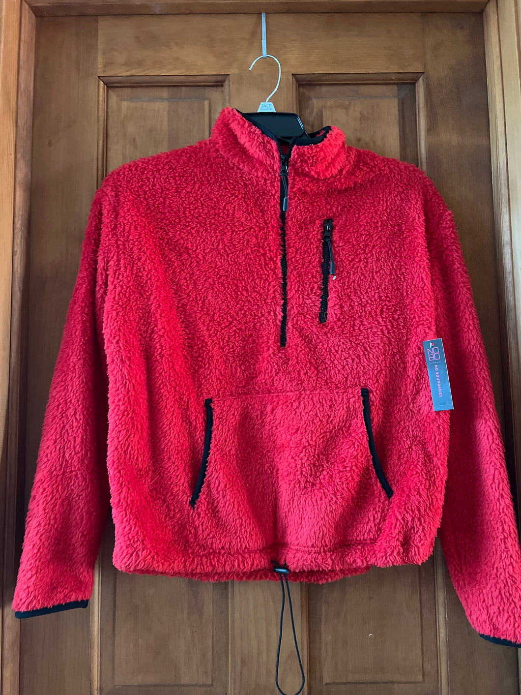 New Red Fleece No Boundaries - size Junior Girls L (11-13)