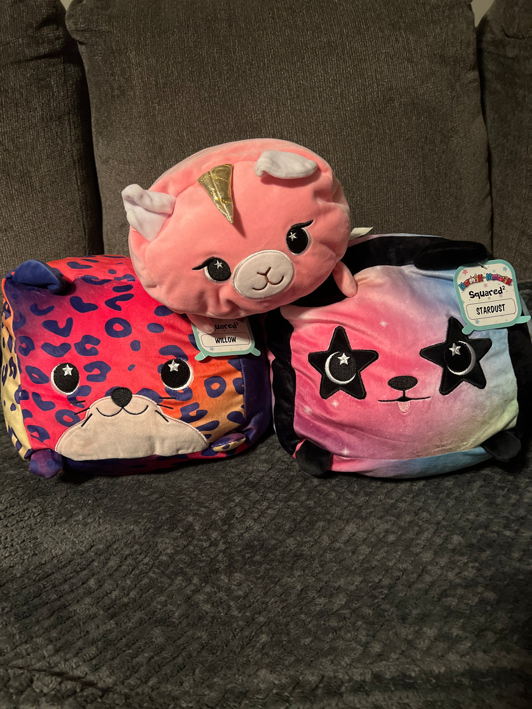 New 3 Stuffed Toys 2 Moosh Moosh Squared/