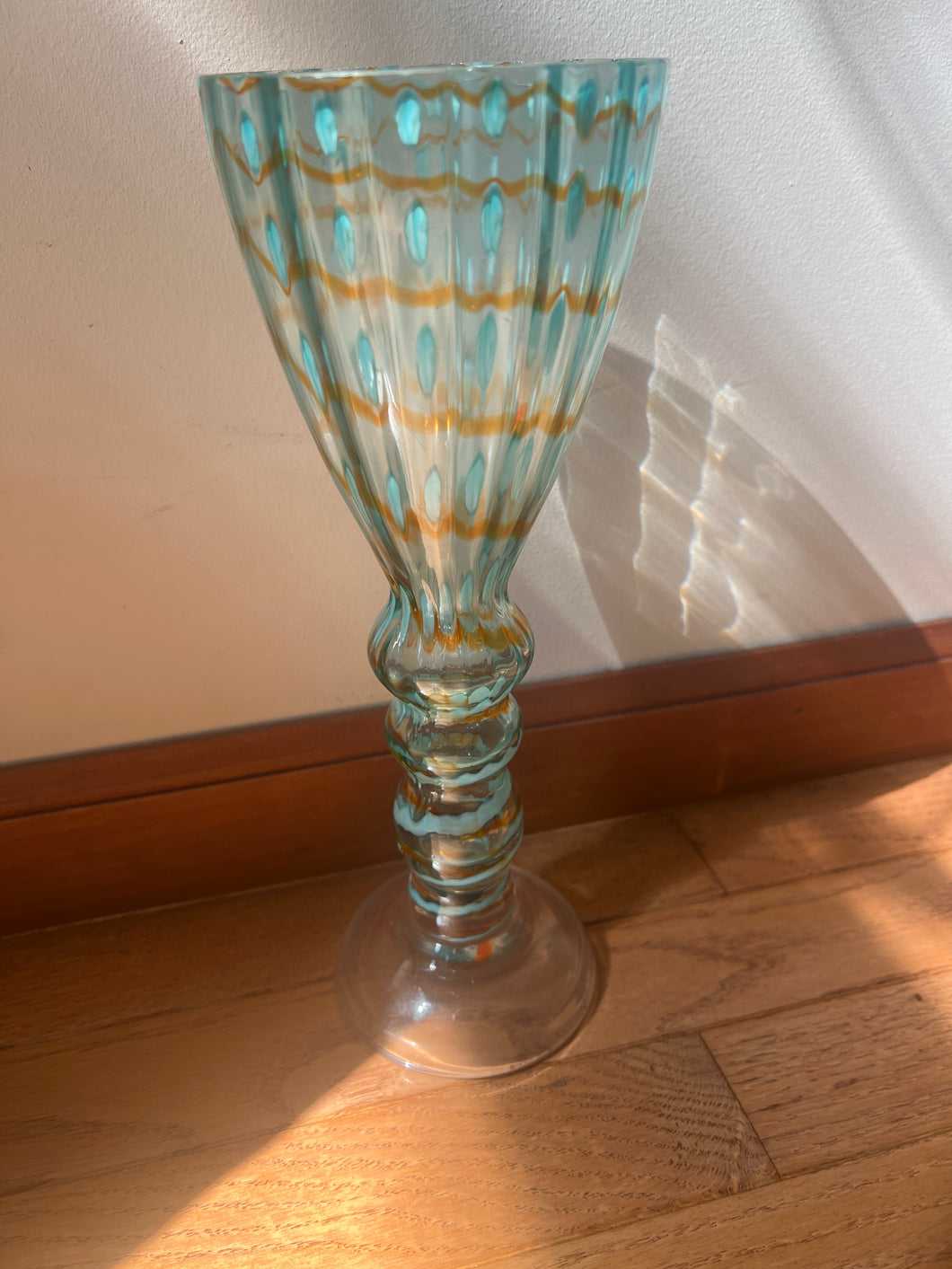 Blue print vase