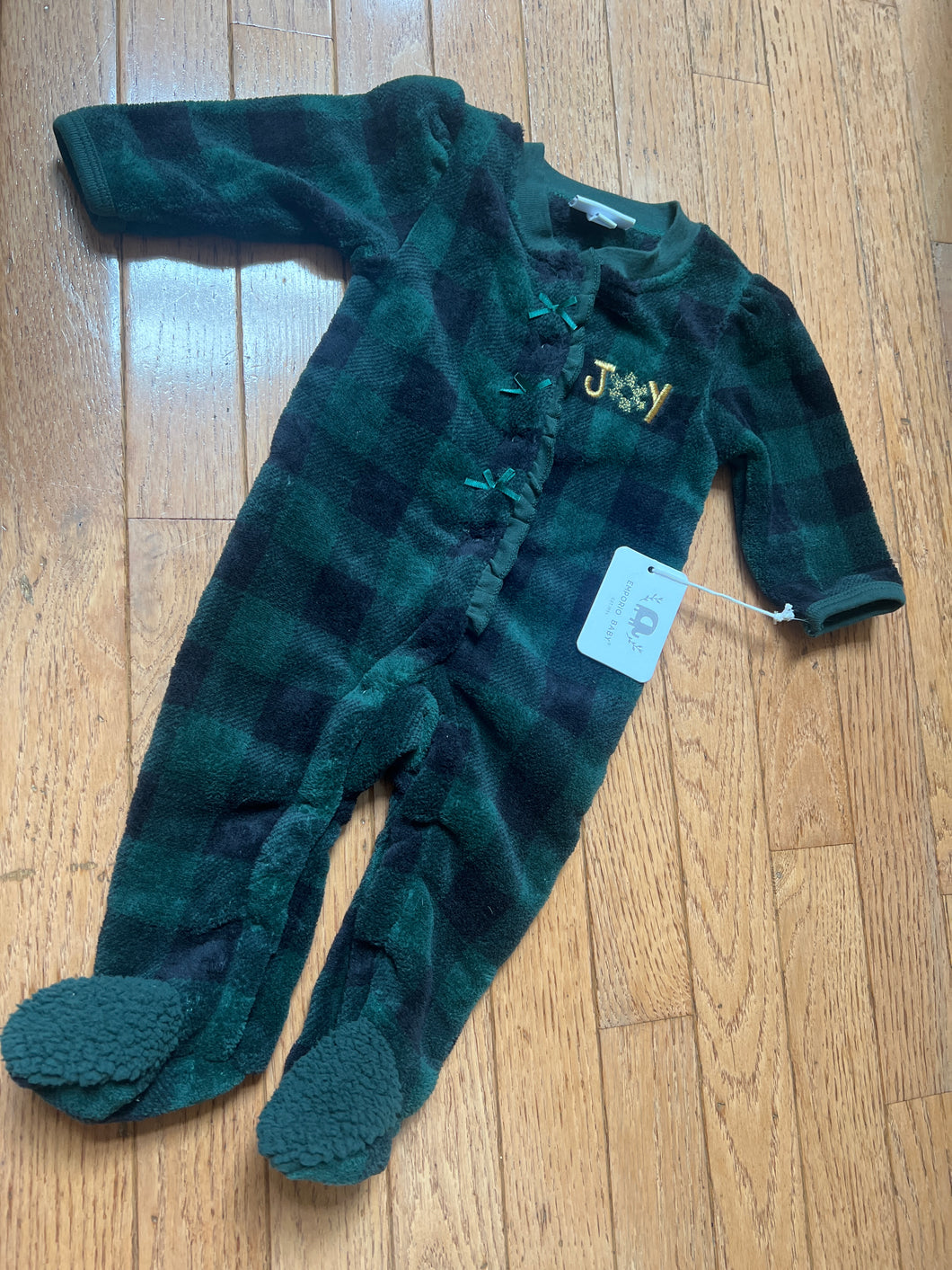 New Green Fleece Joy - size 3-6 Months