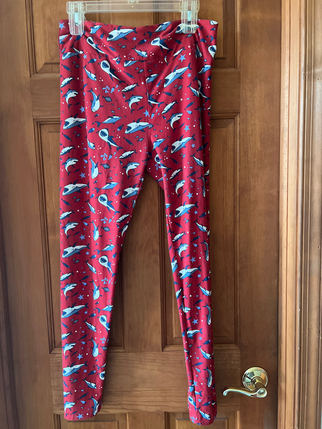 Shark Leggings Lularoe - size Women L (12)