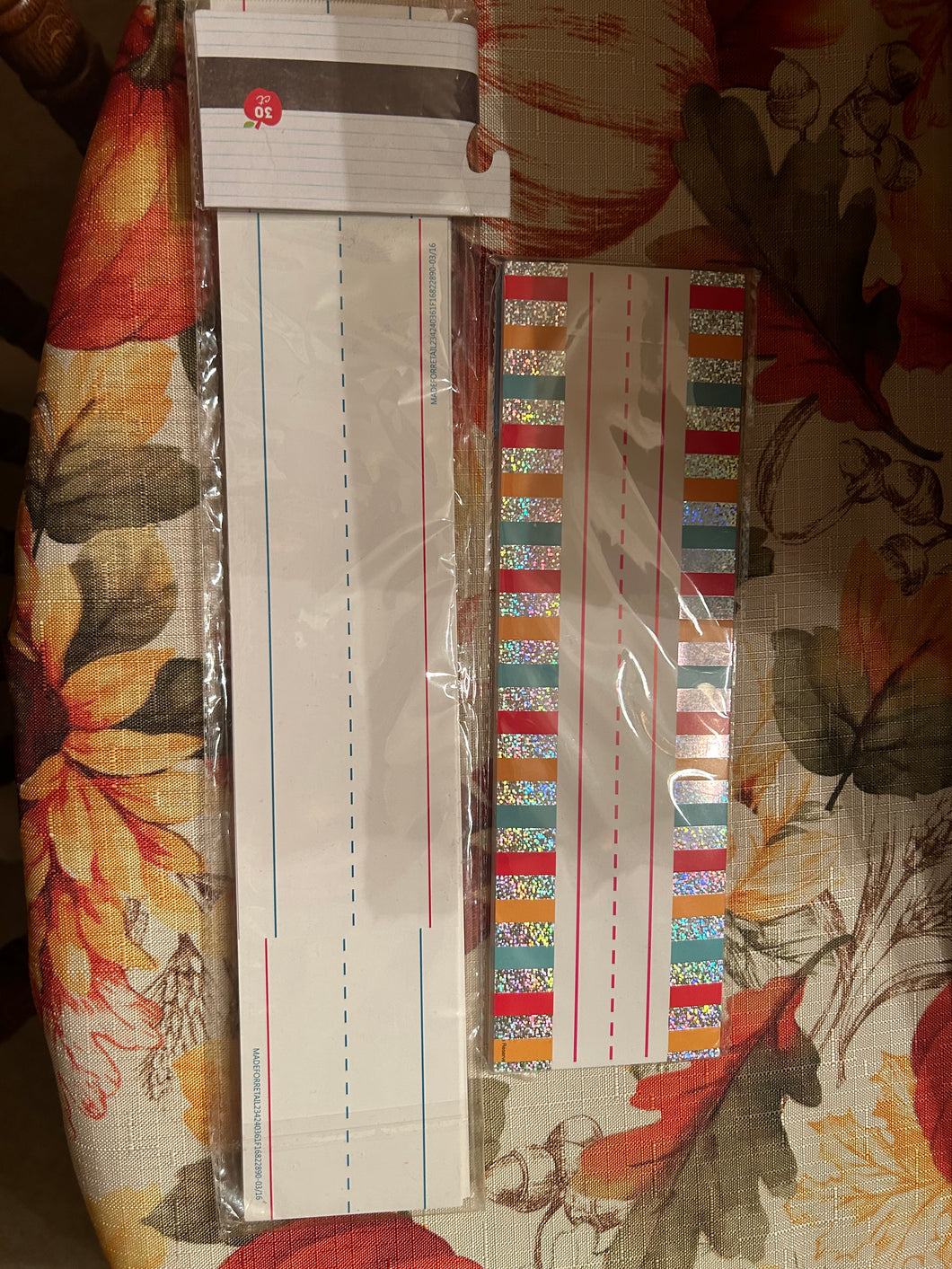 Sentence strips