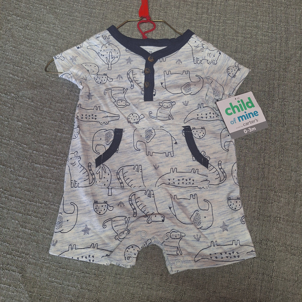 NWT CHILD OF MINE ANIMAL ONEPIECE 0-3M - size 0-3 Months