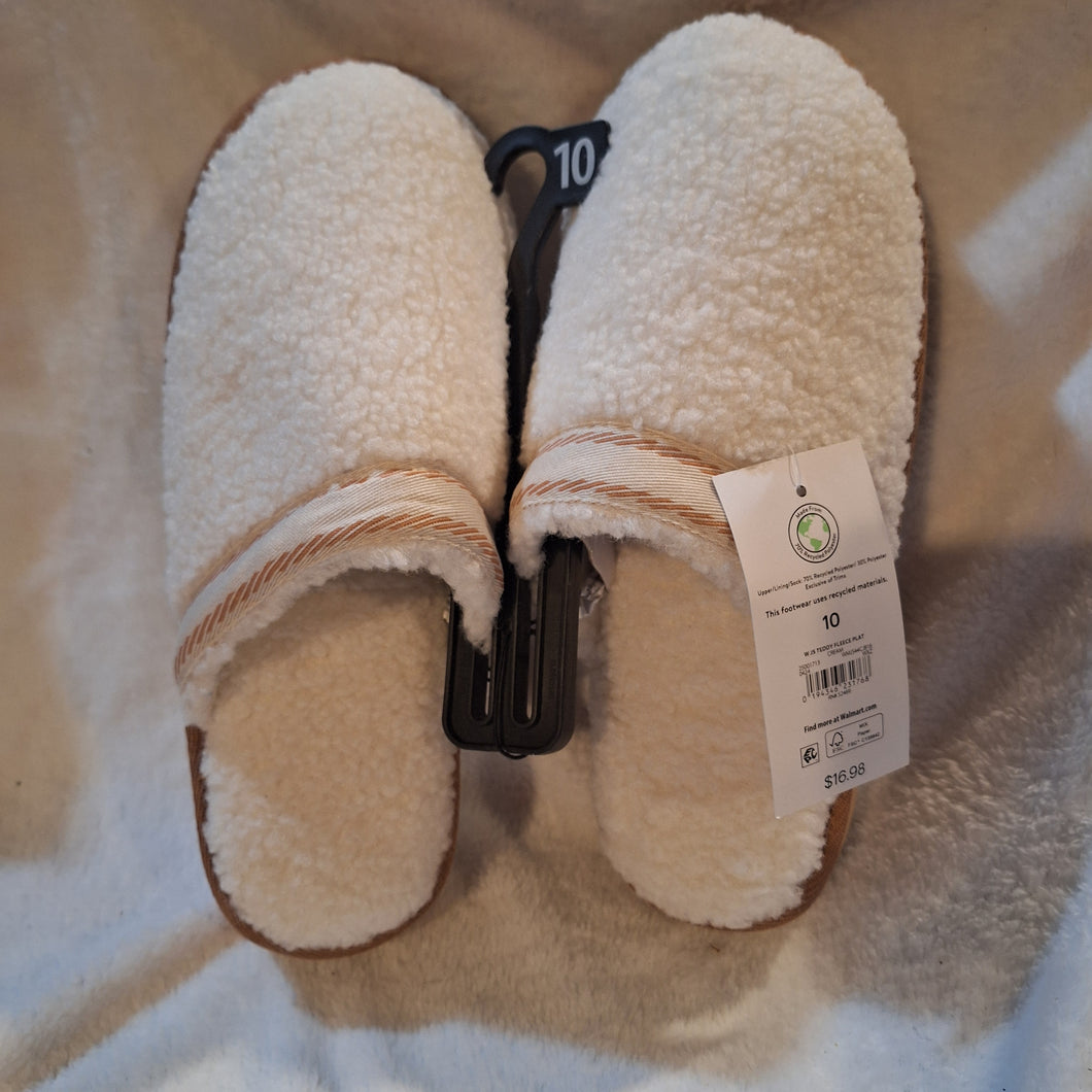 NWT JOYSPUN SLIPPERS OFF WHITE BEIGE - size Shoes-Women 10