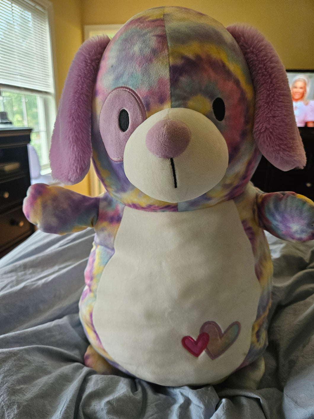 Large Squishmallow Tie Dye Puppy