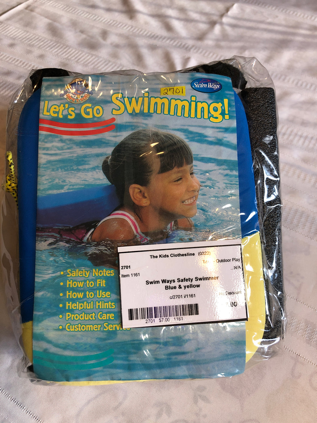Swim Ways Safety Swimmer Blue & yellow/ toddler