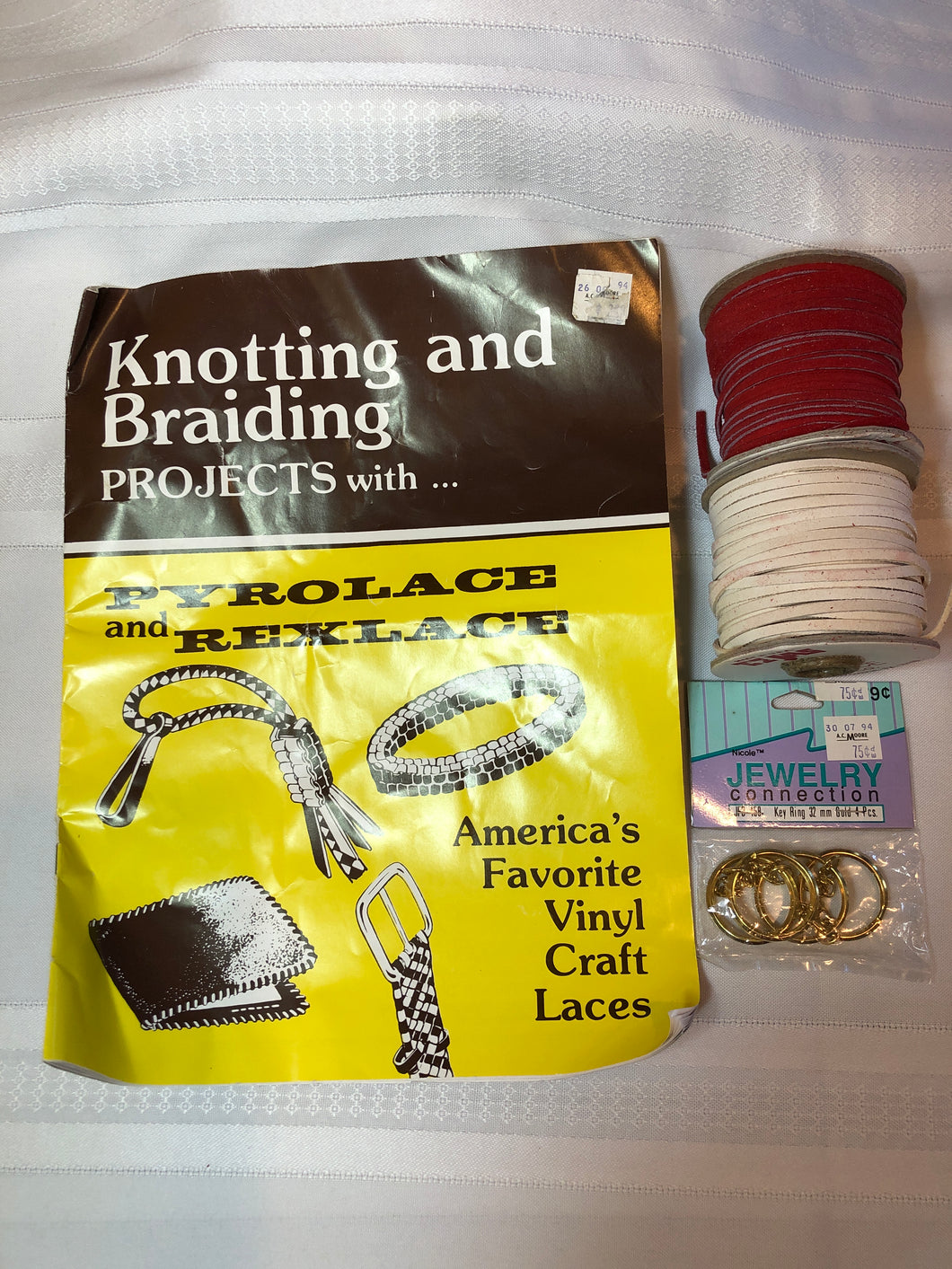 Knotting/ braiding book 2 suede lace & key rings