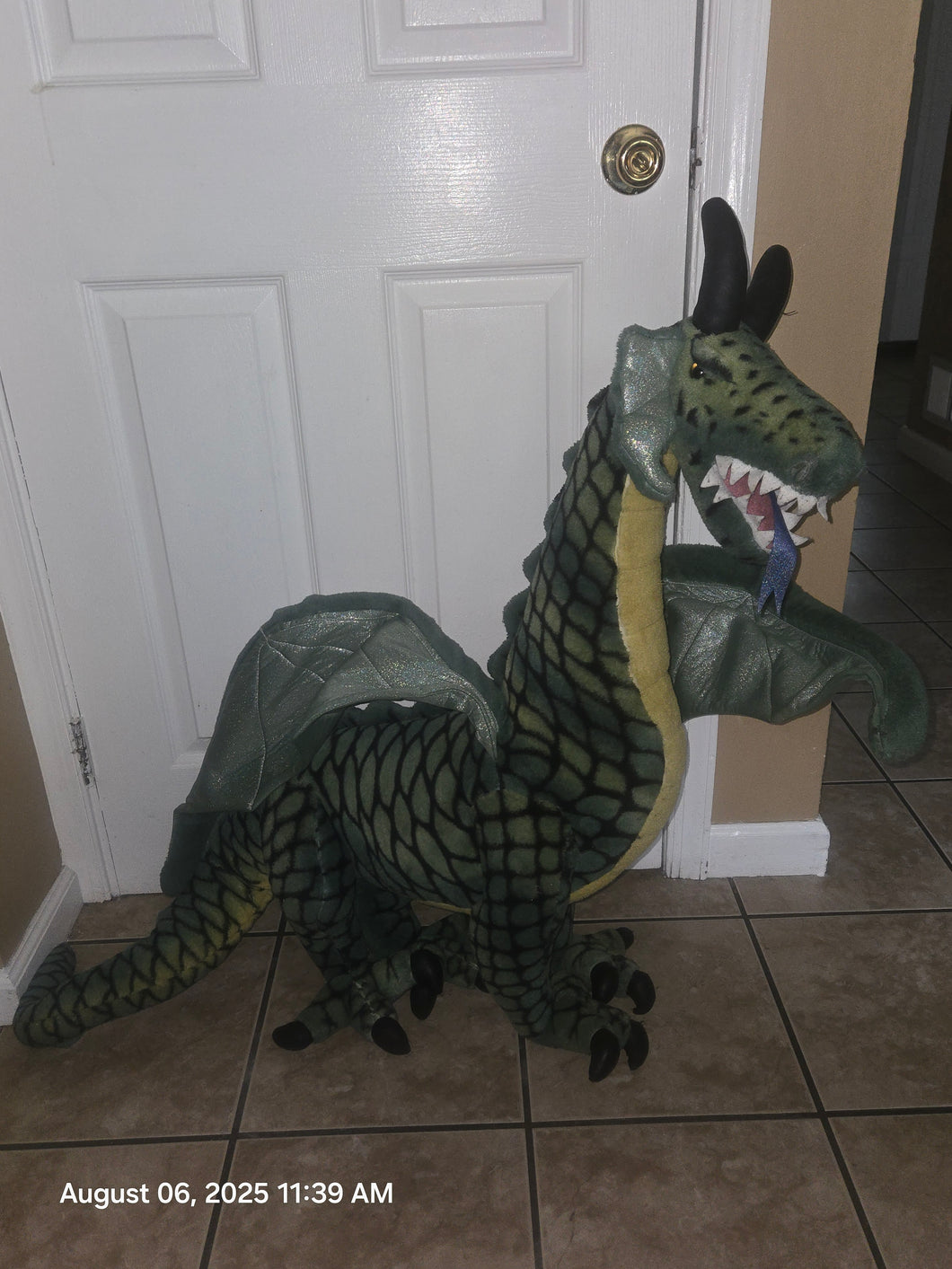 My size Dragon 35 inches Tall Huge Toy Room Decor