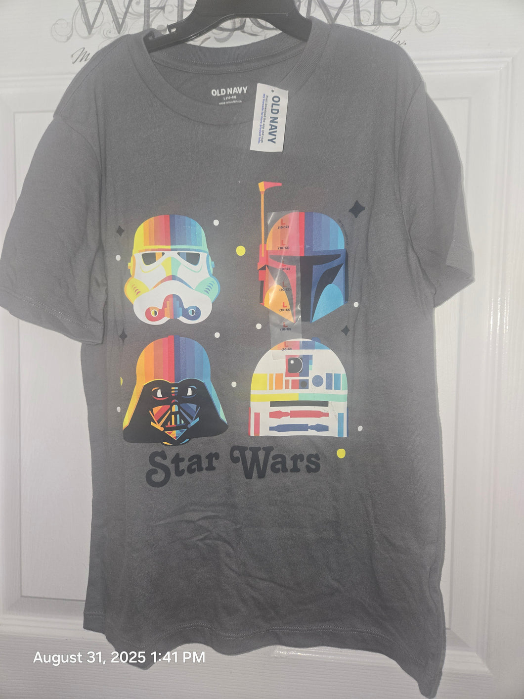 Old Navy Star Wars Darth Vader New NWT Shirt - size Kids 10