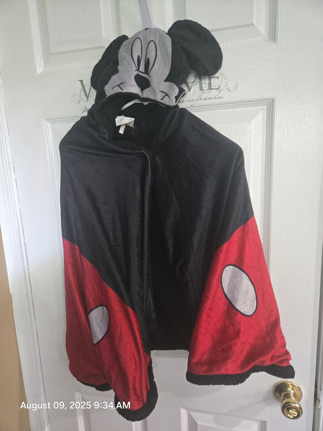 Wearable Mickey Mouse et Hood Shawl Cape