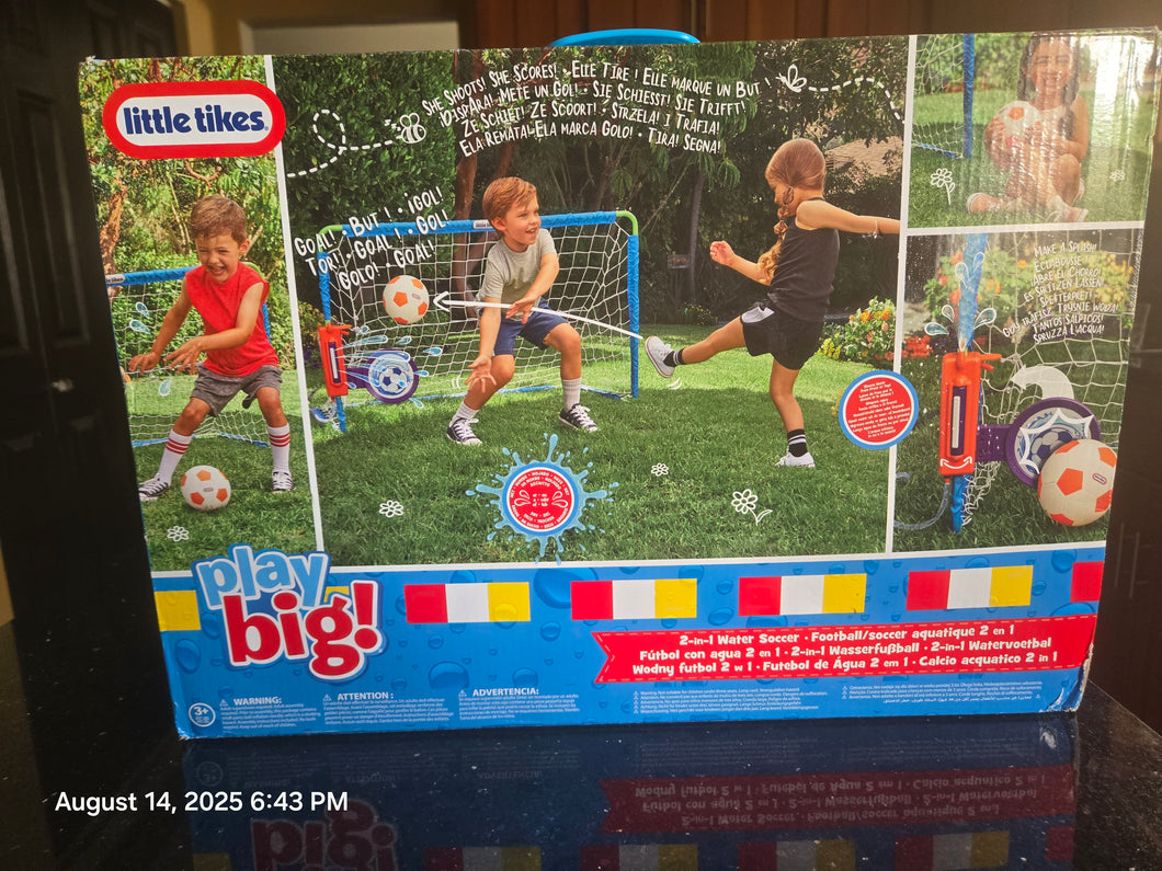 Little Tikes NEW NIB Water Soccer Outdoor