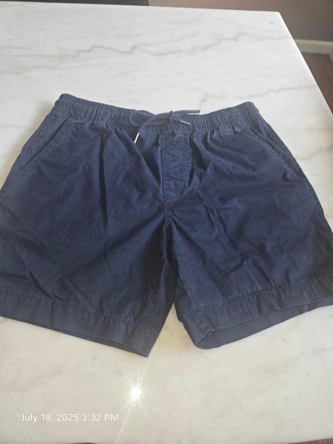 Navy Blue Uniform STRETCH Waist Shorts - size Mens S
