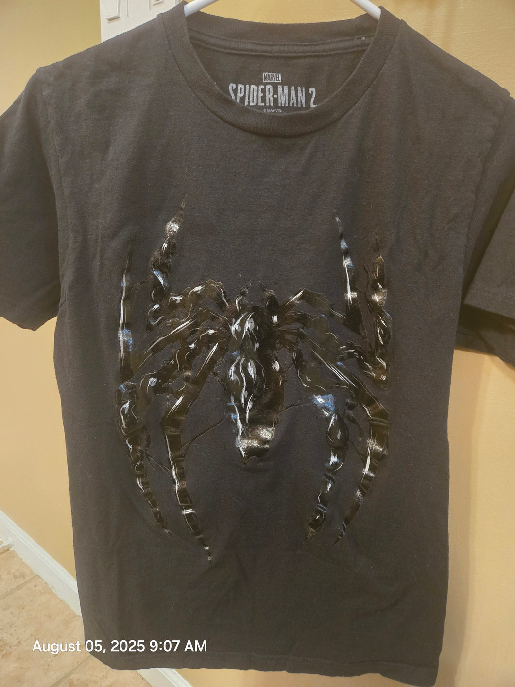 Spiderman 2 Black Marvel Brand Tshirt - size Mens S