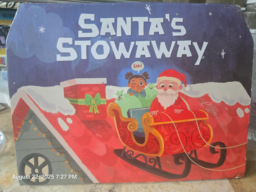 Santa's Stowaway Popup Christmas Holiday Book