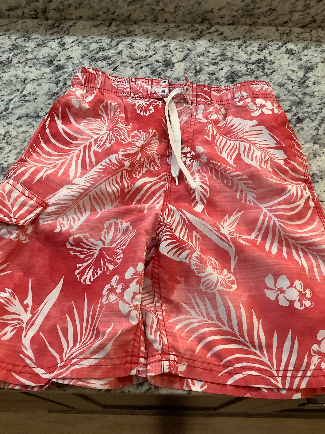 10/12 swim trunks Hawaiian print - size Kids 10