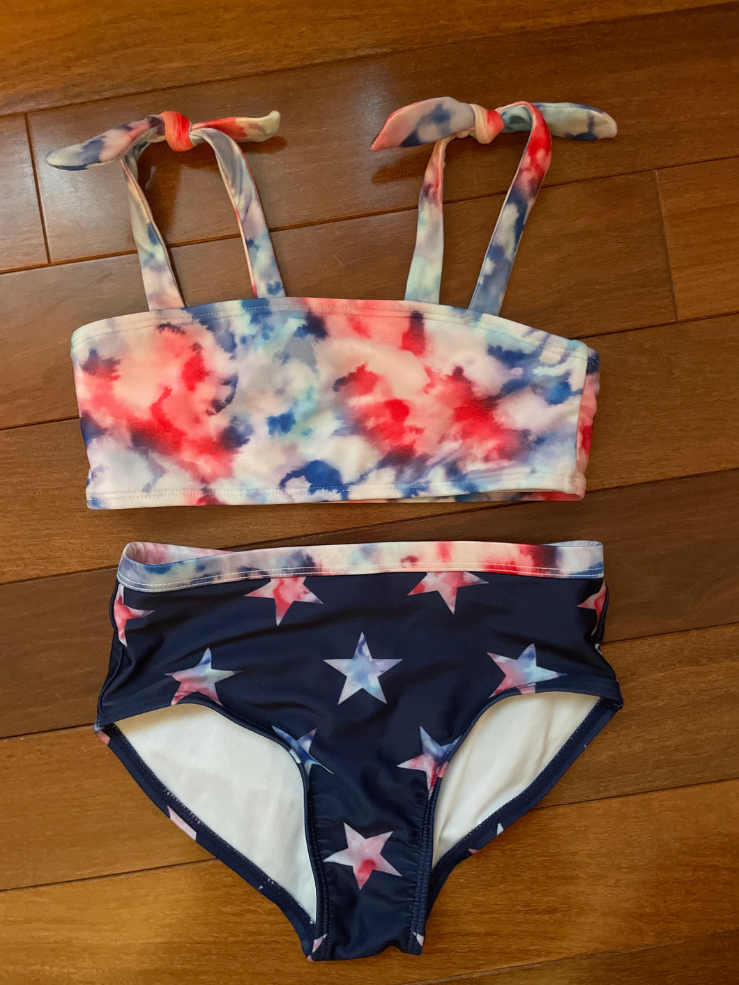 Cat & Jack Patriotic Bikini -Like new - size Kids 6